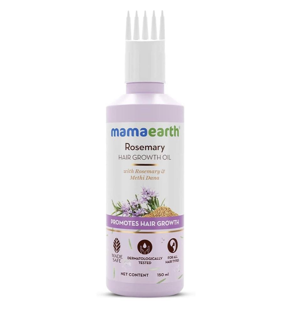 Mamaearth Rosemary Hair Growth Oil with Rosemary & Methi Dana for Promoting Hair Growth - 150 Ml