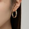 Серьги Circle Love Zircon, серьги Niche Design Sense High-Grade Cold Wind, серьги Temperament Celebrity для женщин