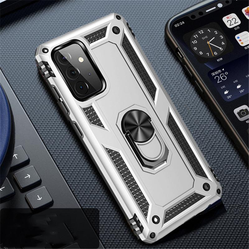 Роскошный противоударный защитный чехол с кольцом для Samsung Galaxy A53 A33 A23 A22 A12 S22 Ultra S21 Plus Redmi Note 11 10A 10C iPhone 13 12 11 Pro Max Чехол-подставка