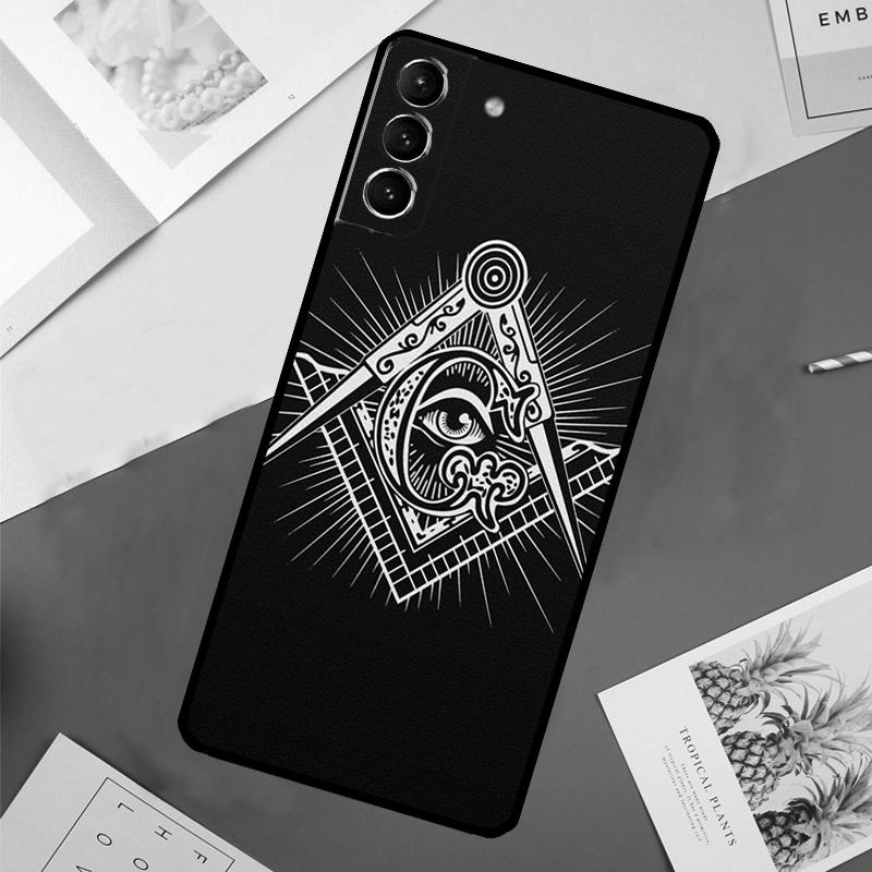 Логотип Символ Масонства Чехол Для Samsung Galaxy S25 Ultra S24 S23 S22 S21 Ultra S9 S10 Plus S23 FE S25 FE Задняя Крышка