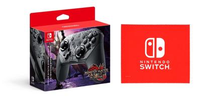 Nintendo Контроллер Nintendo Switch Pro Monster Hunter Sunbreak Edition Салфетка из микрофибры с логотипом Switch [оригинальный продукт] Rise (Nintendo