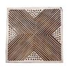 Brown Hand Carved Stamp Wooden Printing Block Textile Printing Block Border