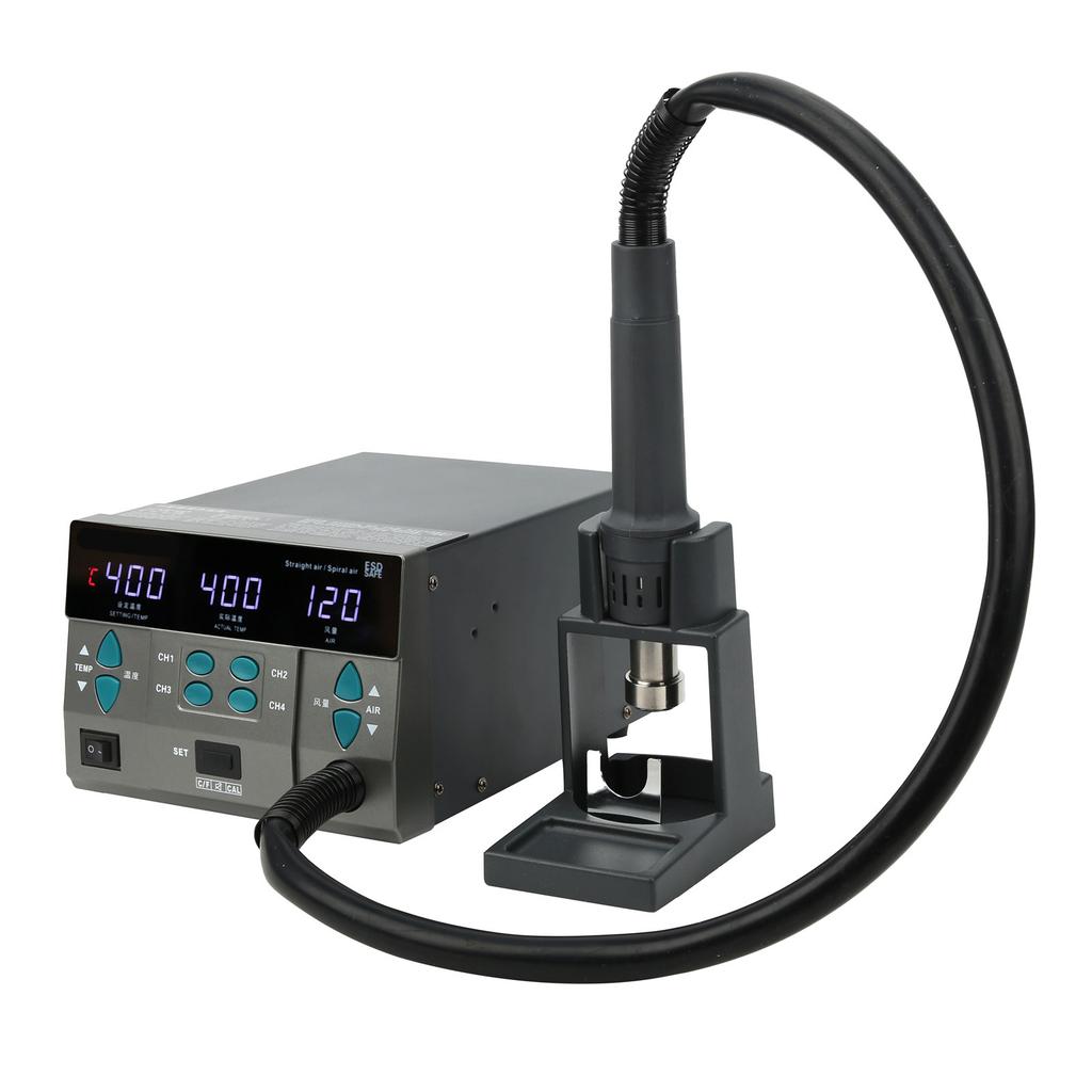 Iron Desoldering Station Hot Air Gun Digital Soldering Rework 4 Seconds Heating 8610DX Pro 1000V