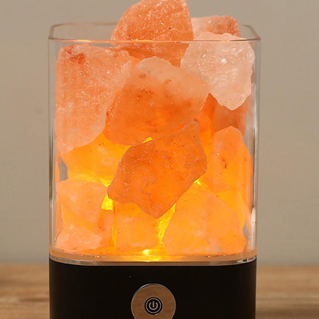 Соляная лампа Гималайская кристаллическая соляная каменная лампа Лампа для очистки воздуха с отрицательными ионами