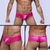 Men Solid Color Low Rise Sexy U Convex Bulge Pouch T-Back Thong Briefs