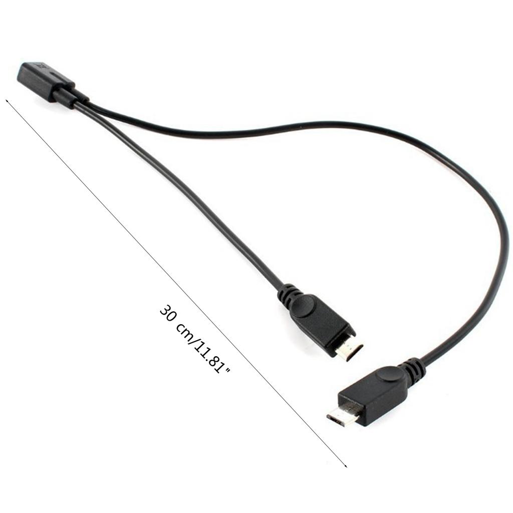 Прочность Кабель Micro USB для зарядки двух устройств с интерфейсом Micro USB одновременно Y-образный разветвитель Паяные соединения