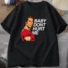 Мужская одежда Футболка с принтом 'Baby Don't Hurt Me' Хлопковая одежда С коротким рукавом Круглый вырез Повседневная хлопковая футболка для мужчин #915013