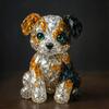 Yousheng Fake Crystal Animal Sculpture Clear Glass Dog Cat Owl Eagle Leopard Figurine Statue Home Office Desktop Decoration Ornament