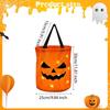 2 шт. Мешочки для конфет в виде тыквы на Хэллоуин, со светом, многоцелевые мешочки для угощений, подарок