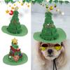 Dog Christmas Hat Adjustable Super Soft 3D Cartoon Ornament Allergy Free Non-Fading Xmas Tree