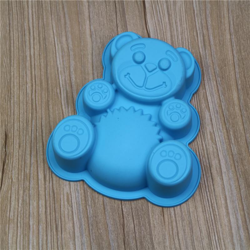 3D Форма для торта в виде медведя Силиконовая форма для желе, мастики, форма для печенья, форма для десерта KTY