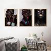African Art Black Woman Decorative Painting Poster Art Cloth Home Background Wall Decoration Hanging Painting