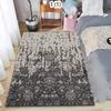 BOHO Blue Vintage Rug Soft Non-Slip Washable Area Carpet Minimalist Vintage Floral Floor Mat for Living Room Bedroom and Office