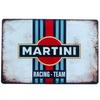 Жестяная табличка Martini Racing Team Винтажный Декор Гаража Мотоспорта Мужская Комната