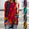 Retro European & American Women's Irregular Loose Long-Sleeve Tops - 2021 Autumn Collection