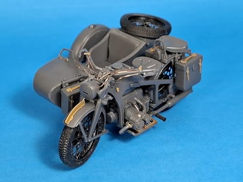 Passion Models 1/35 KS600 Мотоцикл с коляской Фототравление и 3D Деталировка (для Тамии) Детали для пластиковой модели P35-180 (Военная техника)