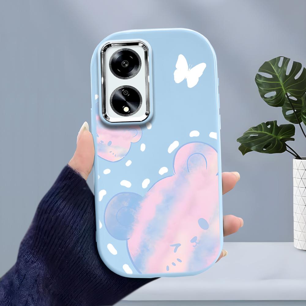 Solid Color Silver Edge Lens Soft Liquid Silicone Shockproof Phone Case for iPhone Samsung Huawei Honor Xiaomi Redmi OPPO Realme Vivo Infinix Tecno