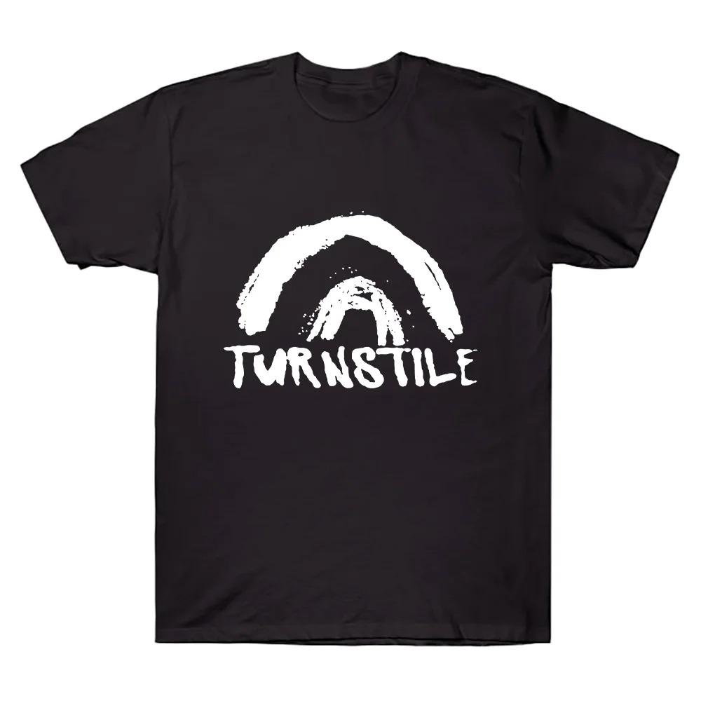 Футболка Turnstile DOUBLE RAINBOW, футболка Turnstile Band с коротким рукавом, унисекс, хлопковая одежда, графический принт, рок, уличная мода, Y2K.