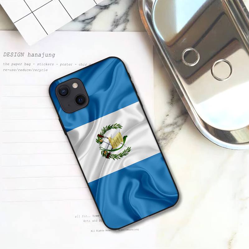 Чехол для телефона с флагом Гватемалы для iPhone 11 12 Mini 13 14 Pro XS Max X 8 7 6s Plus 5 SE XR Shell