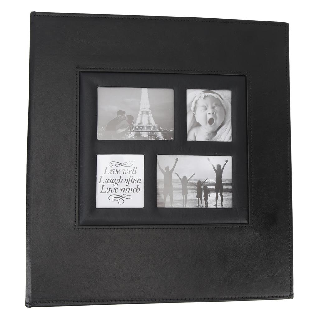 Фотоальбом из полиуретана вмещает 600 фотографий размером 4x6 дюймов с передним окном для семейной памяти о свадьбе