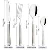 Western Cutlery Set 32Pcs Stainless Steel Tableware Set Dinner Knife Coffee Spoons Fork Dinnerware Home Kitchen Flatware Set