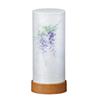 Bon Festival Lantern No. 2904F Japanese Light Lamp (Wisteria) Height 18.5cm Cordless LED Double-Layered Japanese Light Lamp Modern