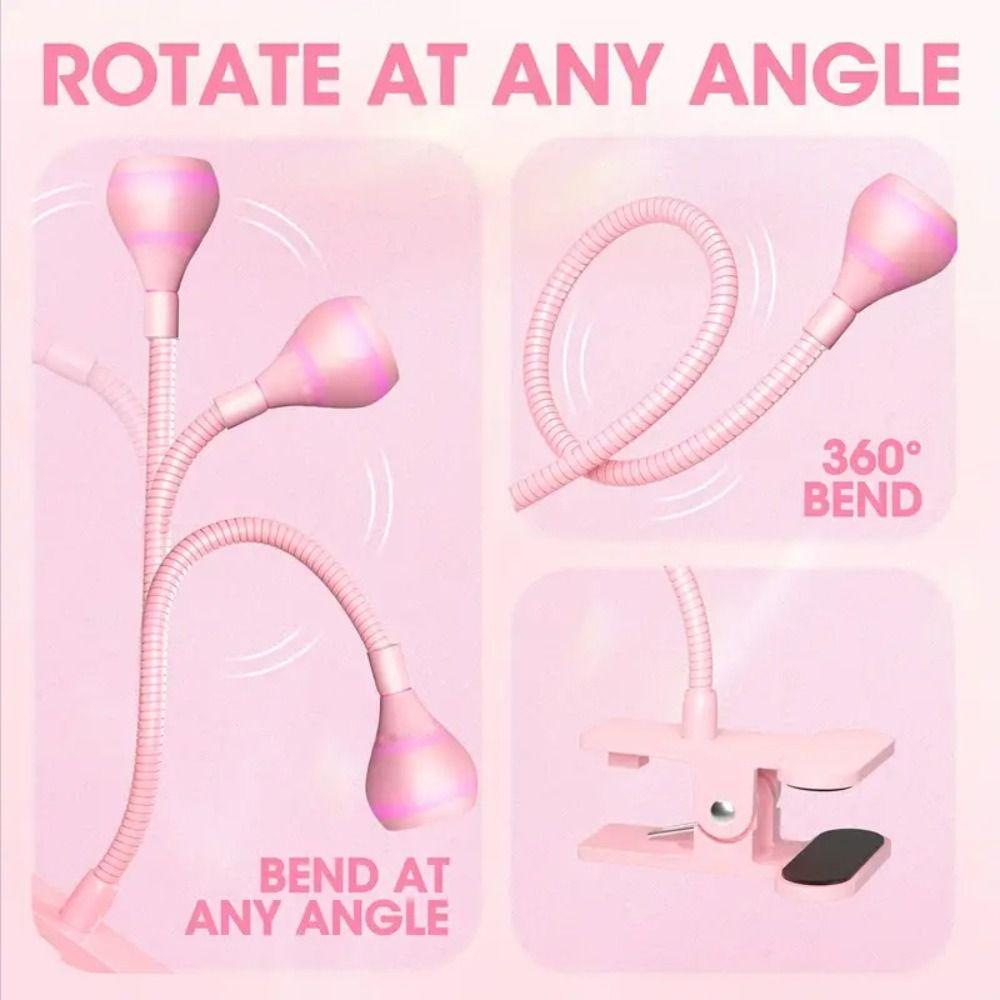 Versatile Gooseneck Nail Dryer Light USB Portable LED Nail Lamp Adjustable with Control Switch UV Curing Light Beauty Shop