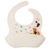 ArtiRabbit Infant's Length-Adjustable Silicone Bib, 1 Piece, 1 Piece, Cream Vanilla