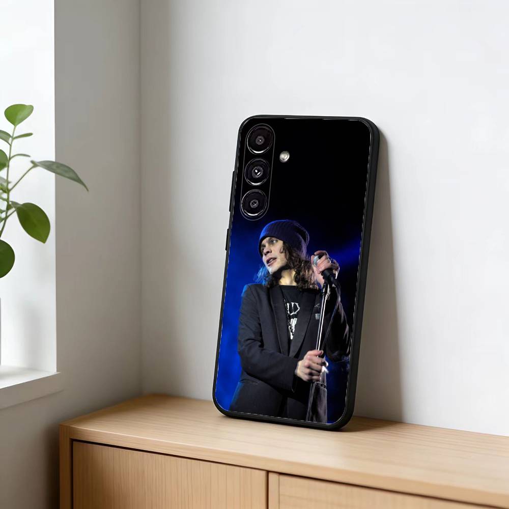 Чехол для телефона V-Ville Valo Финский вокалист Для Samsung Galaxy A20,21s,22,31,32,52,53,72,73,80,91 Мягкий черный корпус