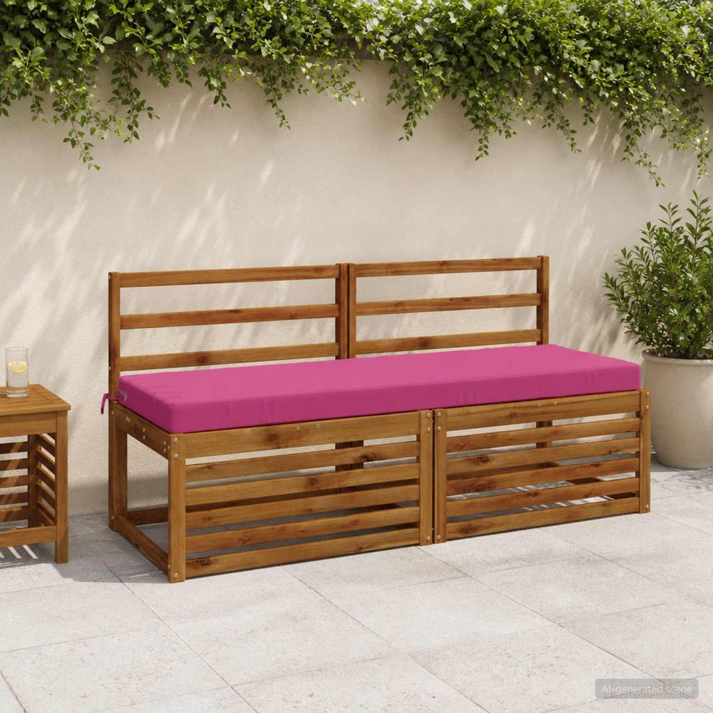 Bench Cushion SOEST 100percent Polyester Pink 140 x 50 x 8 cm