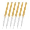 6 Pcs Glass Pipettes Dropper Alkaline Burette Glass Dropper Lab Liquid Transfer Pipette for Accurate Chemicals Analysis