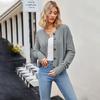 Autumn and Winter Women's Sweater Fashion Loose Cardigan Knit Sweater Vintage Single Row Buttons