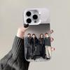 Чехол для телефона F4 Таиланд Мальчики-цветы для iPhone 16,15,14,13,12,11,Pro,Max,Plus,Mini,XS,SE Защита от падения Белый Матовый Жесткий Бампер