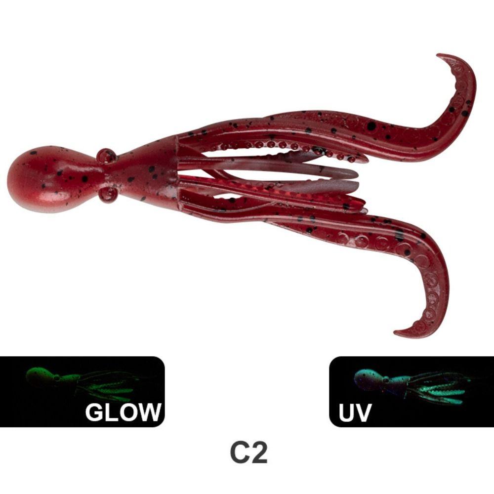 TPE Material Saltwater Octopus Bait Rubber Fishing Tackle 2024 Octopus Squid Lure