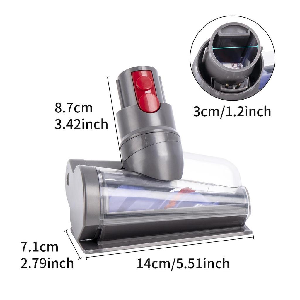 Мини моторизованная насадка-щетка против спутывания, совместимая с пылесосами Dyson V10 slim digital slim V12 slim SV18 SV20, для дивана, кровати, автомобиля