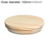 Wooden Bottle Sealing Caps Compatible Wood Lids Wide Mouth Cover Mason Jar Lid Canning Storage