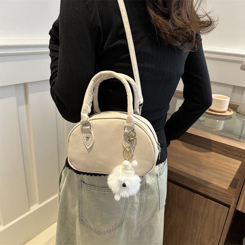 Korean Casual and Fashionable Pendant for Summer New Solid Color One-shoulder Crossbody Fashionable Handheld Small Square Bag for Women