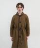 NOCONTENT 428.Quilted Long Coat_Brown