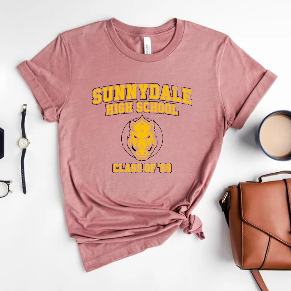 Sunnydale High School TShirt Buffy The Vampire Slayer Tshirt Class of 99 Tees Unisex Short Sleeve Tshirt Cool Vampire Shirts