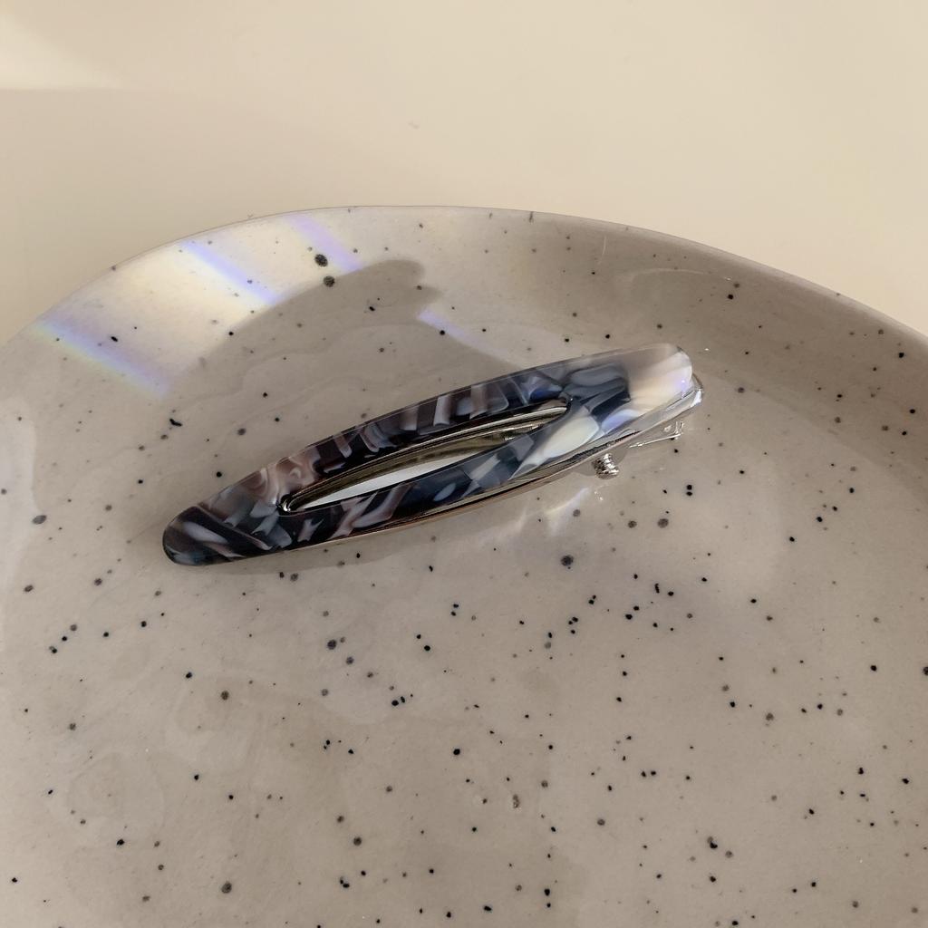 2 шт./набор Ацетатные заколки для волос Полые овальные заколки-уточки для челки Геометрические заколки Боковые заколки для волос Женские Девичьи Аксессуары для волос