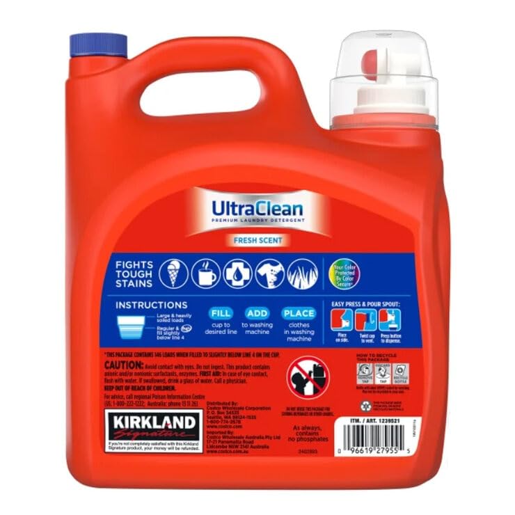 Жидкое моющее средство Kirkland Signature Ultra Clean 146 порций [Costco] 5,73 л