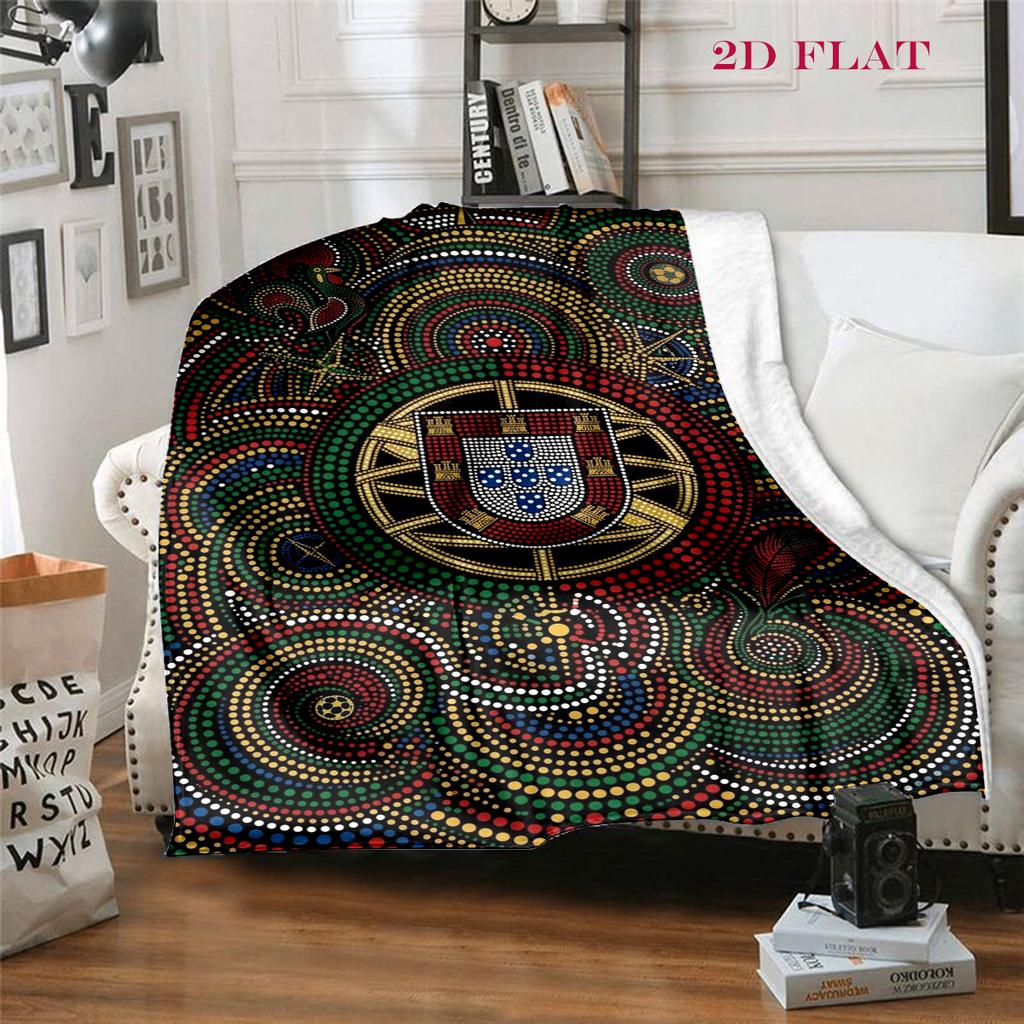 Portuguese Heritage Emblem blanket Suitable for all seasons blanket Digital printing Outdoor plush blanket bedroom
