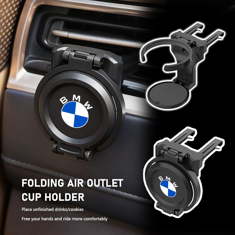Car Air Vent Outlet Foldable Cup Water Holder Ashtray-vent Mount For BMW Performance X1 M3 M6 F01 F02 E34 E36 E60 F10 F20 X6 DKRSE1