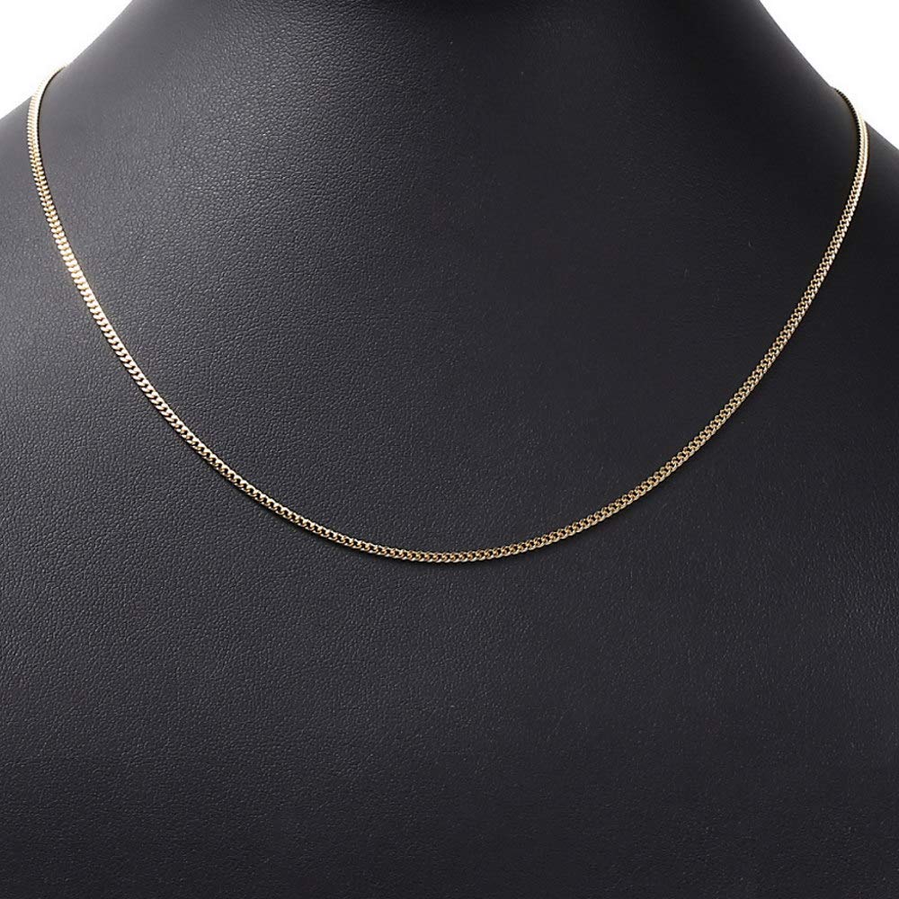 Goods 18K Kihei Necklace 2 Sides 5g 45cm Chain [Happy Shop] Men's Women's