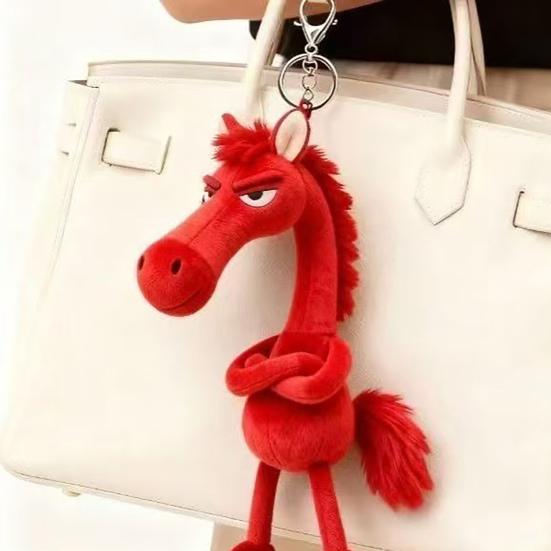 Yousheng Крутой Черный Конь Плюшевый Брелок Мягкая Набивная Игрушка Подвеска для Сумки Рюкзака Ключей Подарок Ручной Работы для Девочек Мальчиков Друзей Семьи День Рождения
