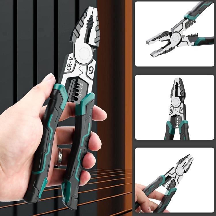 Easy Use 9inch Locking Pliers Wire Stripper Twisting Cutting Stripping for Hand Tool Enthusiasts Daily Maintenance Tasks