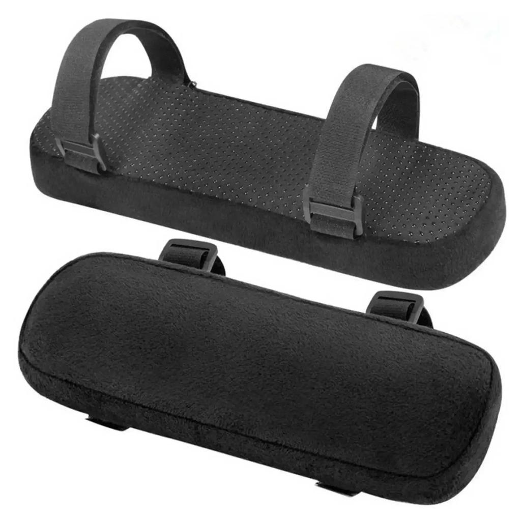 2 шт. Мягкая подушка-подлокотник Пена с памятью Дом/Офис Чехлы для подлокотников стула Компьютерная игровая подушка для локтя, Съемная, Моющаяся