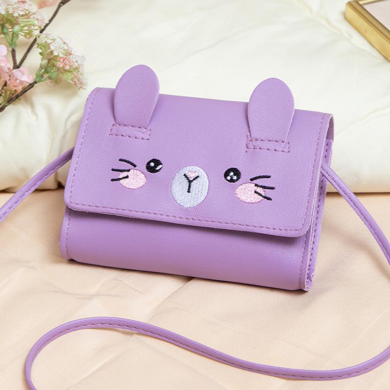 Fashion Cute Oblique Span Bag Mall Bag New Embroidered Cat Change Bag Gift Small Bag