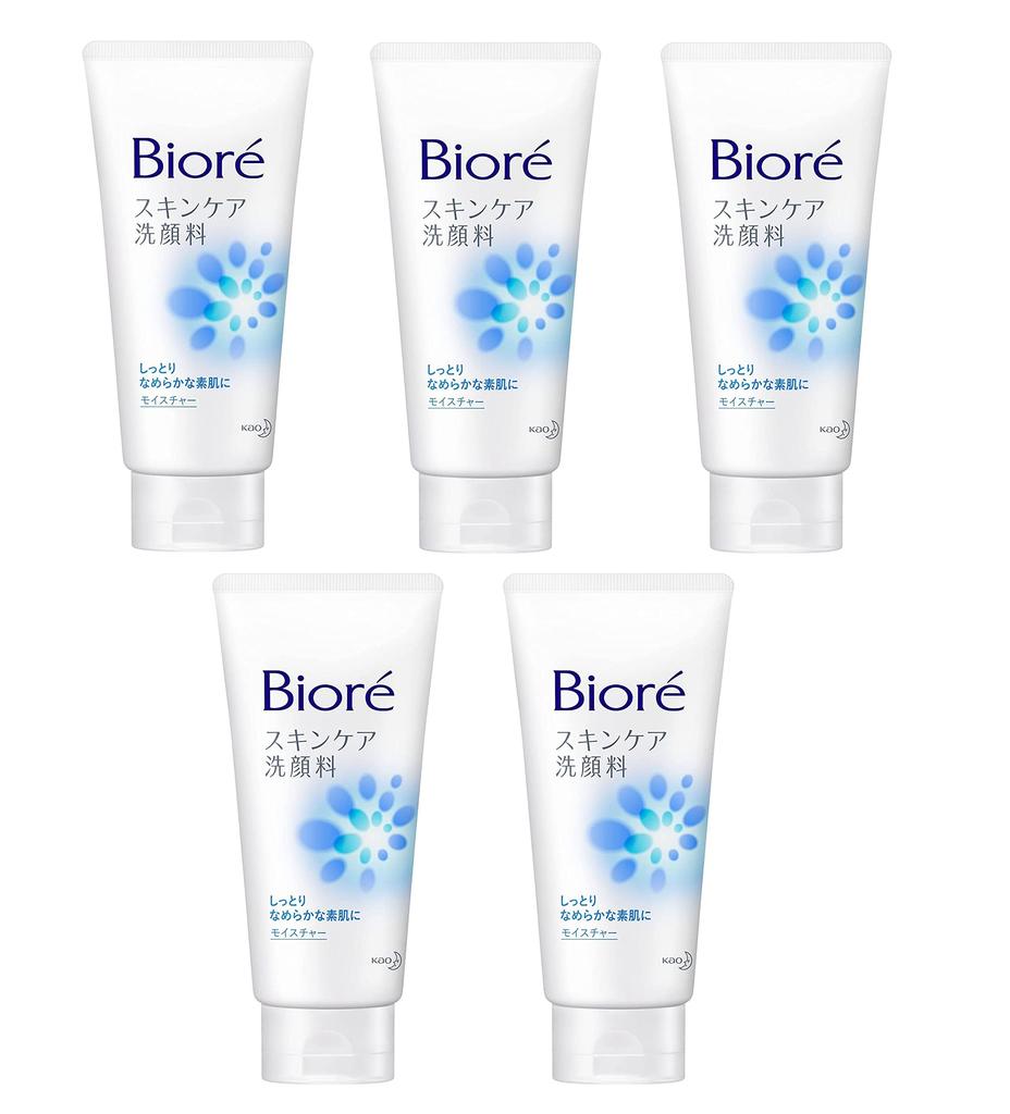 Biore Skin Care Facial Cleanser Moisture x [Kao] (130g) 5-pack