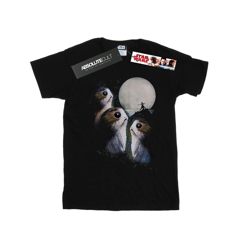 Star Wars Mens The Last Jedi Porgs Sunset T-Shirt